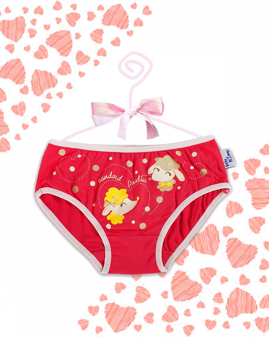 Quần sịp viền thun bé gái Babymommy Size 2 - Quà 2