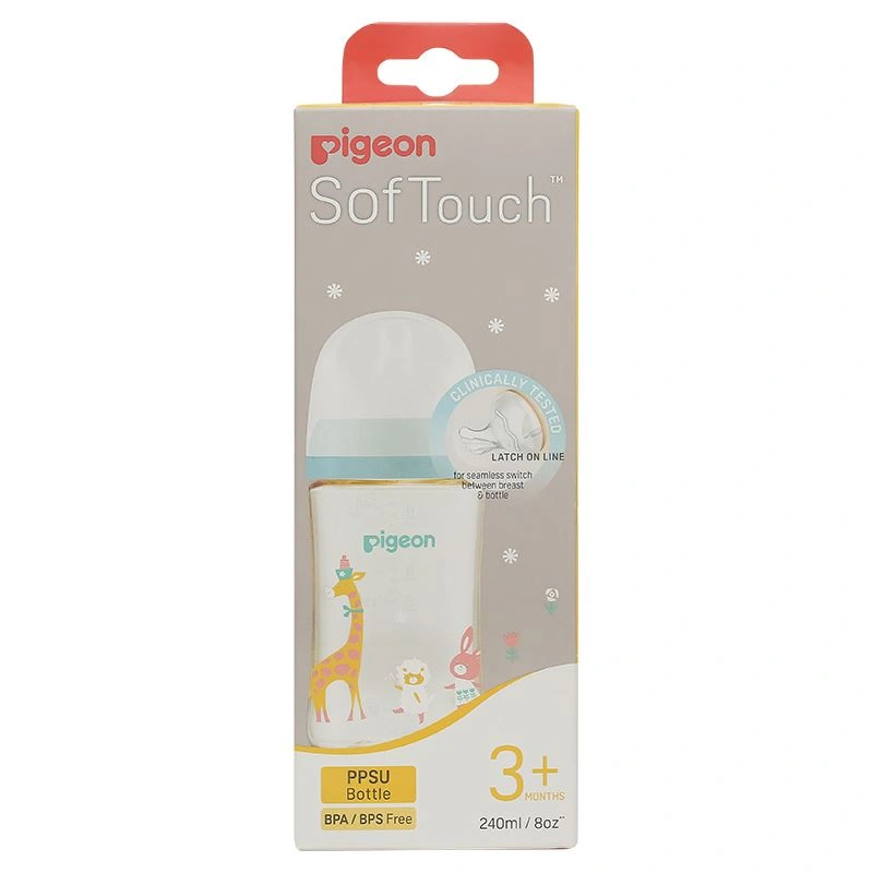 Bình sữa nhựa PPSU Pigeon Plus WN3 cổ rộng 240 ml (từ 3 tháng) 10