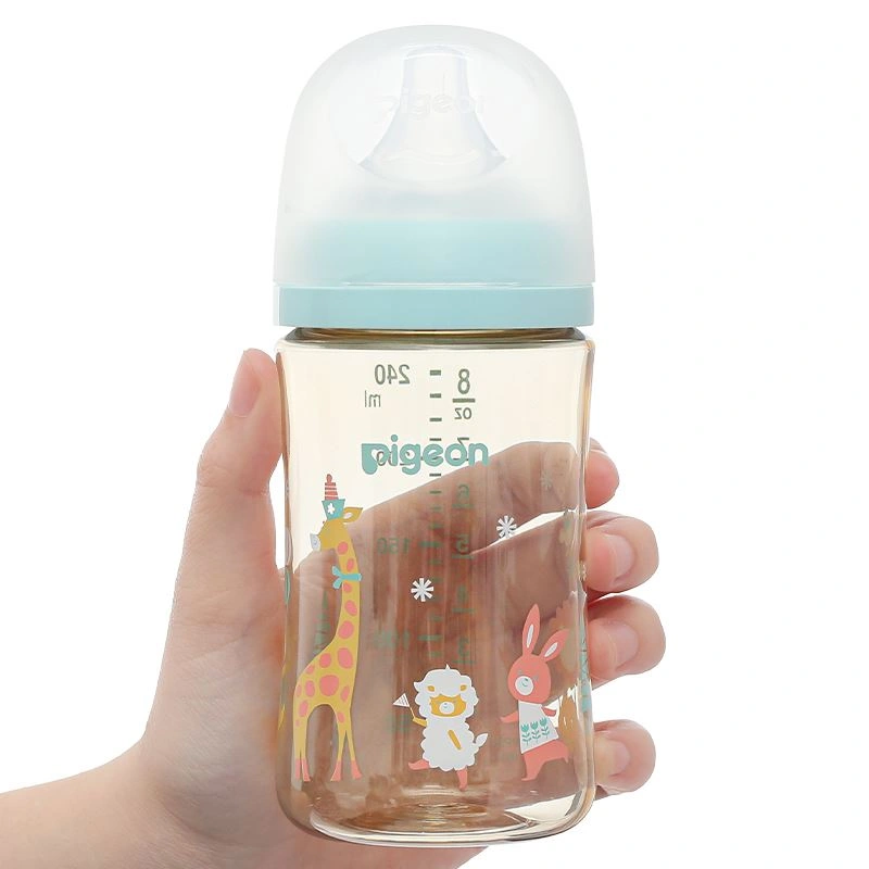 Bình sữa nhựa PPSU Pigeon Plus WN3 cổ rộng 240 ml (từ 3 tháng) 8