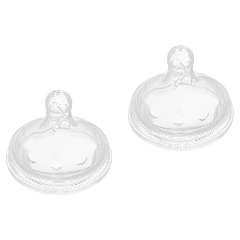 Bộ 2 núm ti Dr.Brown's cổ rộng size 4 (từ 9 tháng) - Giao ngẫu nhiên 5