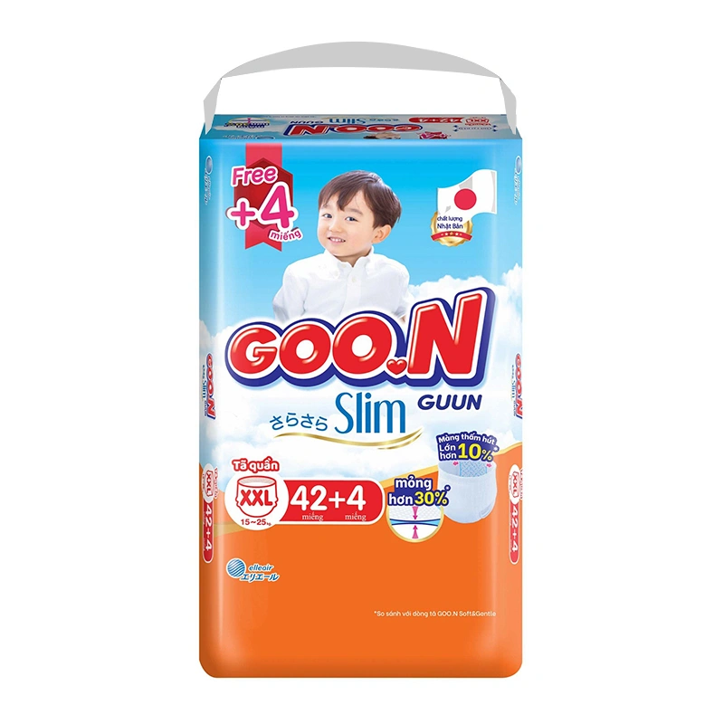 Combo 2 tã quần GOO.N Slim size XXL 42 + 4 miếng/bịch (15 - 25 kg) - Giao bao bì ngẫu nhiên 3