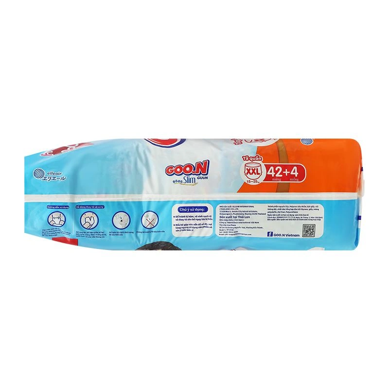 Combo 2 tã quần GOO.N Slim size XXL 42 + 4 miếng/bịch (15 - 25 kg) - Giao bao bì ngẫu nhiên 6