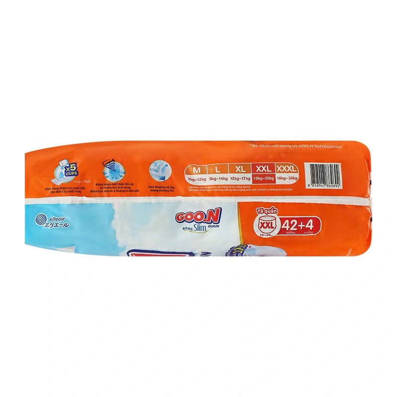 Combo 2 tã quần GOO.N Slim size XXL 42 + 4 miếng/bịch (15 - 25 kg) - Giao bao bì ngẫu nhiên 7