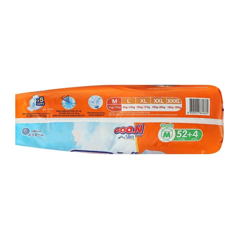 Combo 2 tã quần GOO.N Slim size M 52 + 4 miếng/bịch (7 - 12 kg) - Giao bao bì ngẫu nhiên 7