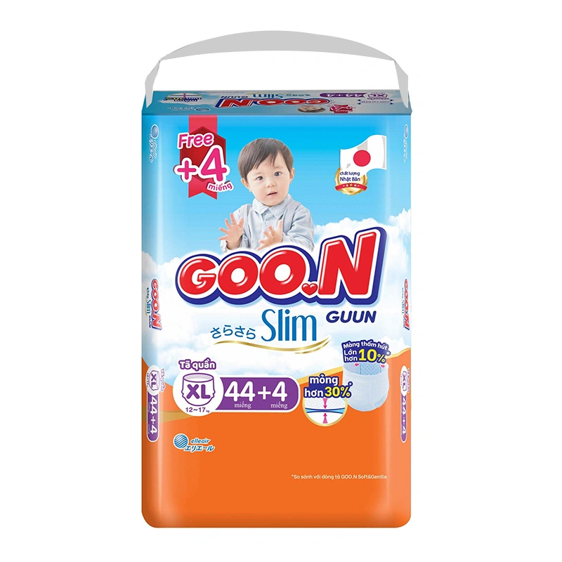 Combo 2 tã quần GOO.N Slim size XL 44 + 4 miếng/bịch (12 - 17 kg) - Giao bao bì ngẫu nhiên 3