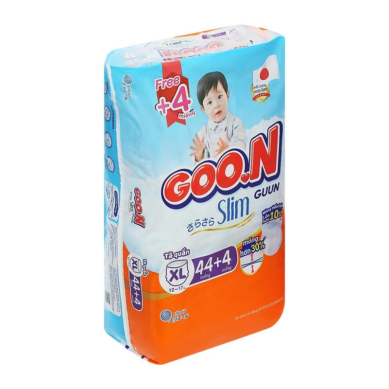 Combo 2 tã quần GOO.N Slim size XL 44 + 4 miếng/bịch (12 - 17 kg) - Giao bao bì ngẫu nhiên 5