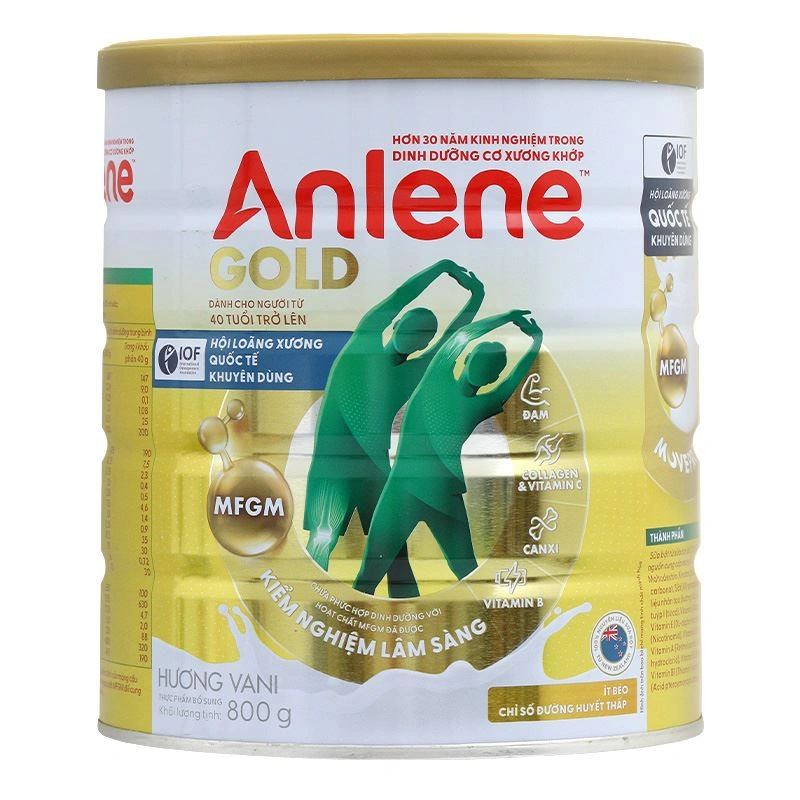 Sữa bột người lớn Anlene Gold hương vani 800g 2