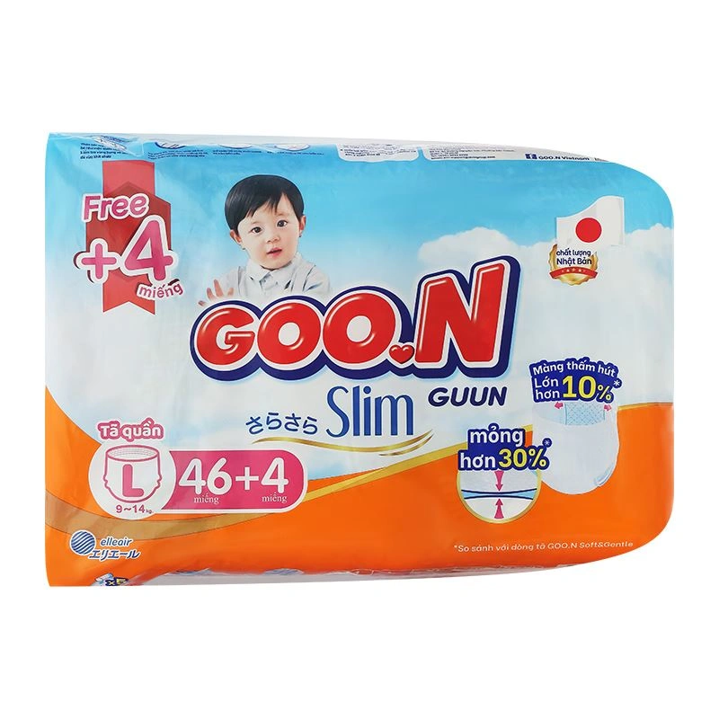 Tã quần GOO.N Slim size L 46 + 4 miếng (9 - 14 kg) - Giao bao bì ngẫu nhiên 3