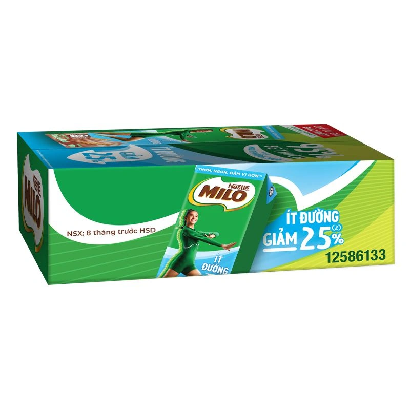 Thùng 48 hộp thức uống lúa mạch Nestlé Milo ít đường 180 ml (từ 2 tuổi) - Giao bao bì ngẫu nhiên 4