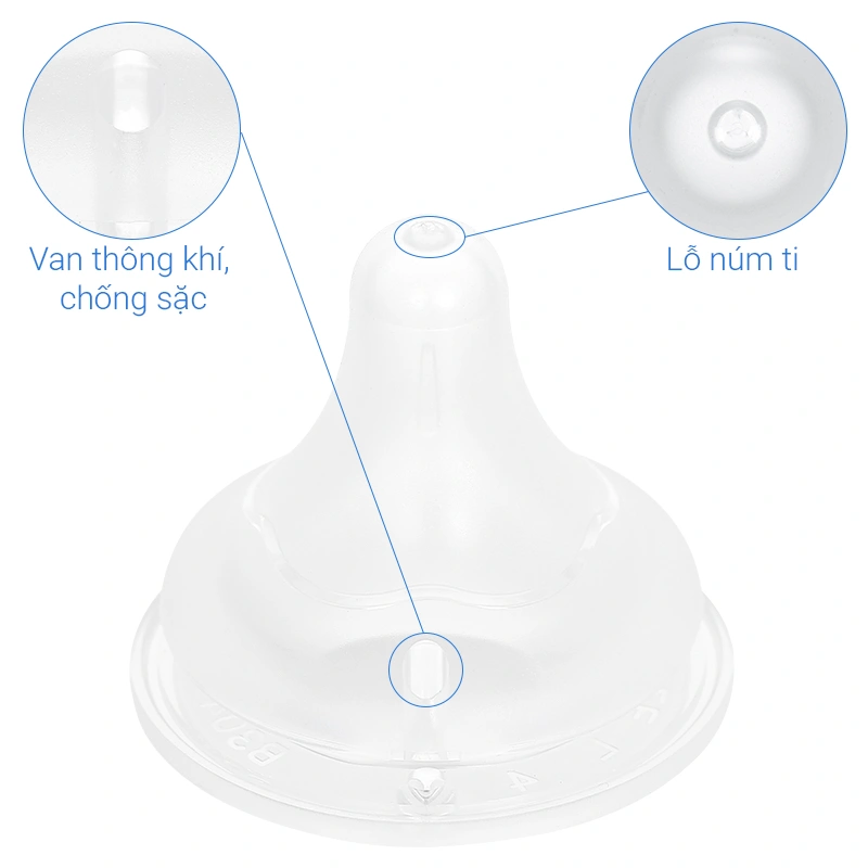 Bộ 2 núm ti Pigeon Softouch cổ rộng size LL (9 - 15 tháng) 25