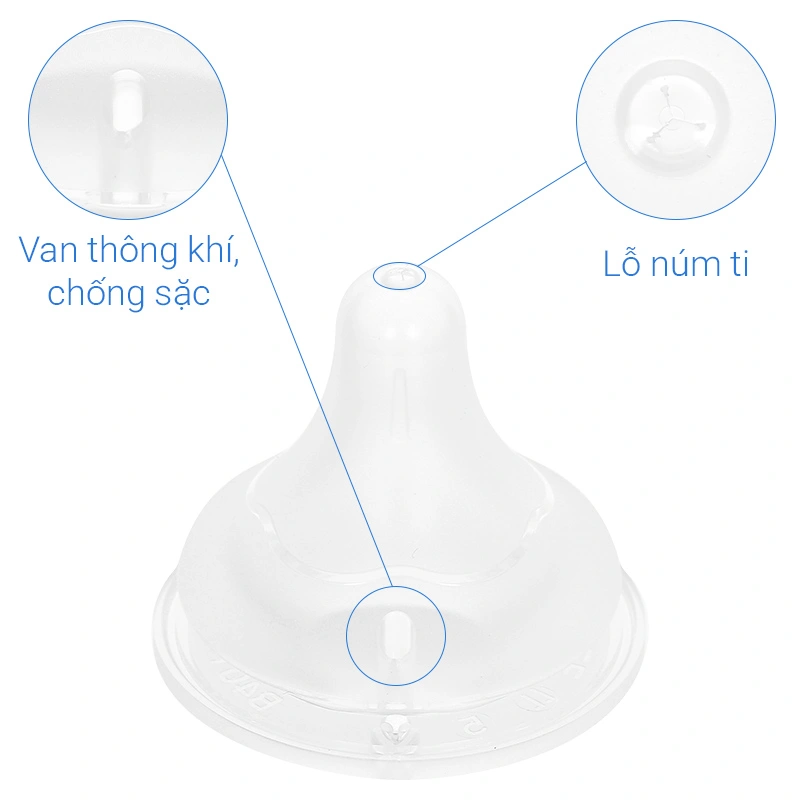 Bộ 2 núm ti Pigeon Softouch cổ rộng size LL (9 - 15 tháng) 8