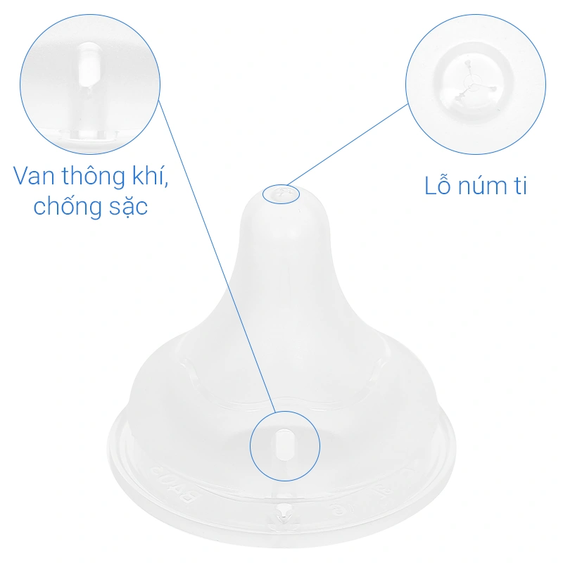 Bộ 2 núm ti Pigeon Softouch cổ rộng size LL (9 - 15 tháng) 34