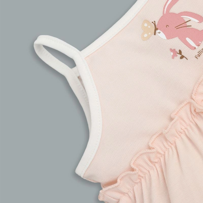 Bộ sát nách bé gái Lullaby NH315N màu hồng 5