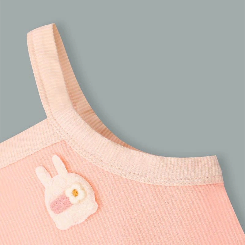 Bộ sát nách bé gái Lullaby NH397N màu cam 5