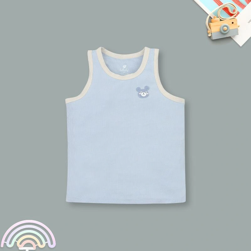 Bộ sát nách bé trai Lullaby NH396N màu xanh dương 2