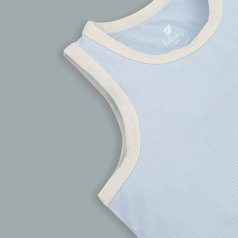 Bộ sát nách bé trai Lullaby NH396N màu xanh dương 5