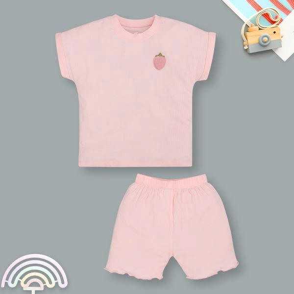 Bộ bé gái Lullaby bamboo hồng