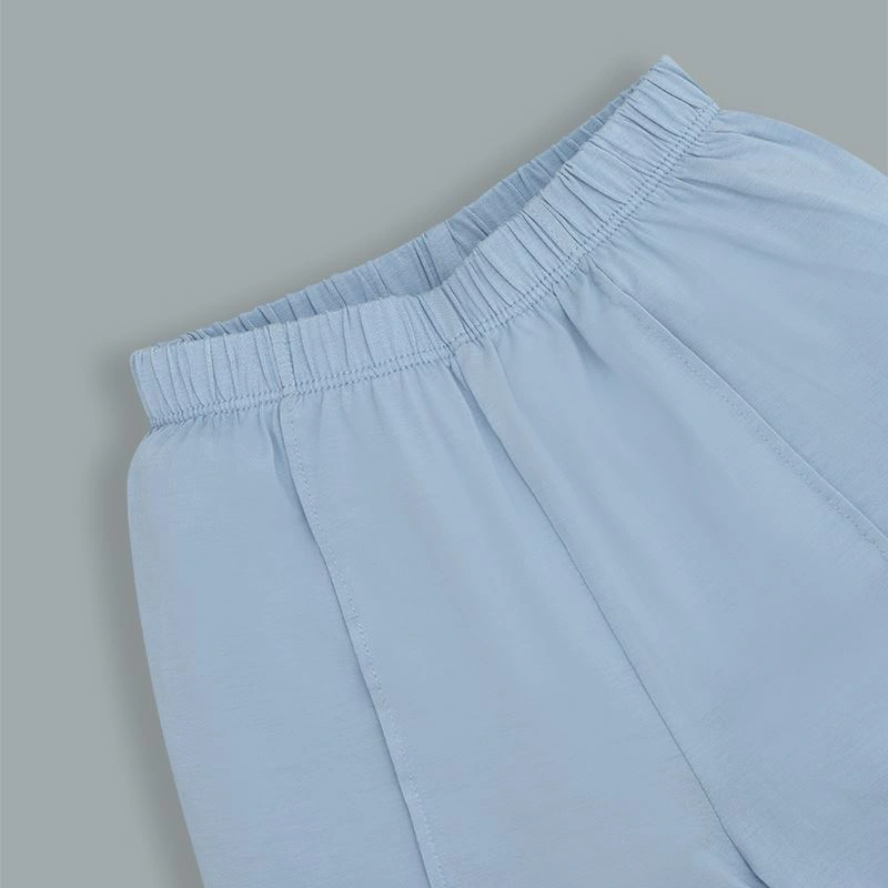 Bộ tay ngắn bé trai Lullaby NH385N màu trắng - xanh dương 10
