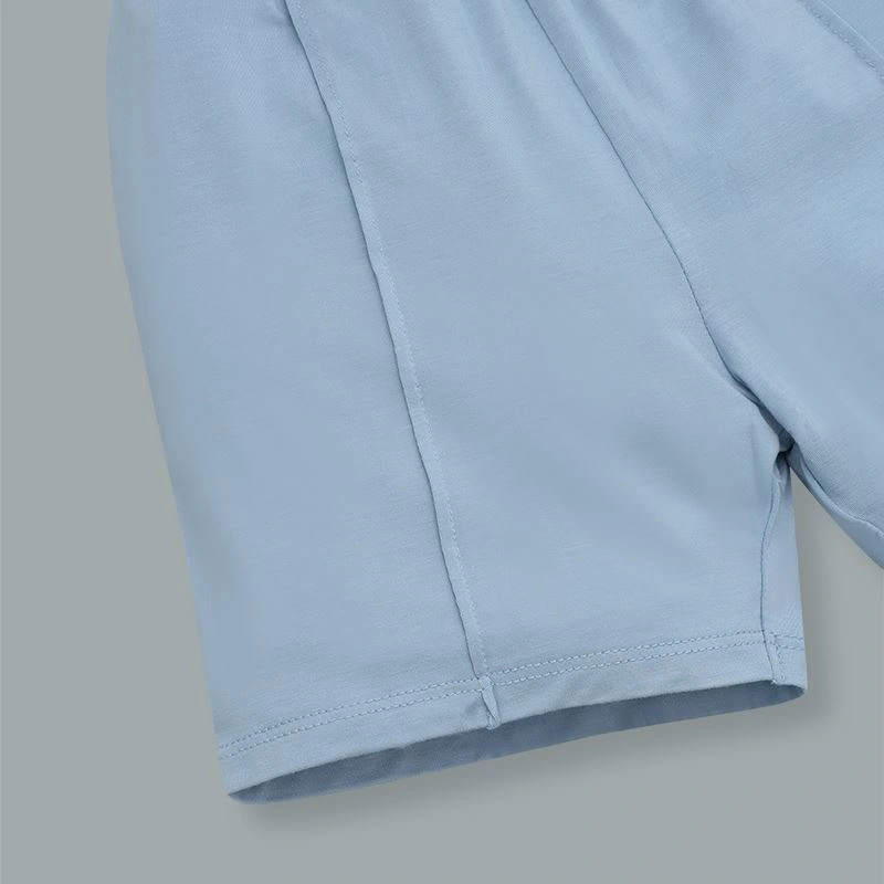 Bộ tay ngắn bé trai Lullaby NH385N màu trắng - xanh dương 11