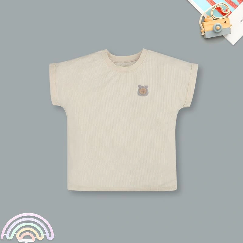 Bộ tay ngắn bé trai Lullaby NH394N màu be 2