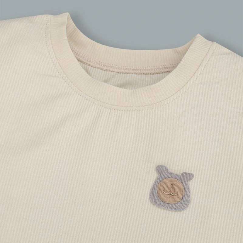 Bộ tay ngắn bé trai Lullaby NH394N màu be 4