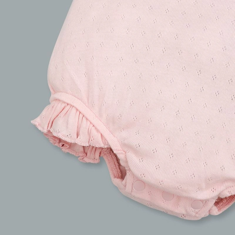 Bodysuit sát nách bé gái Lullaby NH376N màu hồng 4