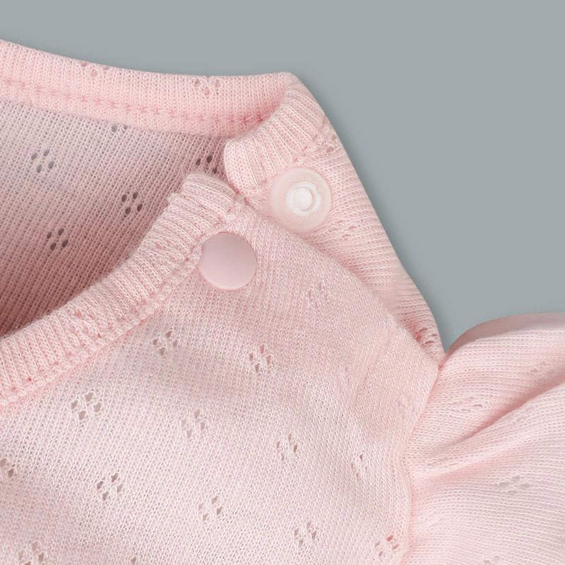 Bodysuit sát nách bé gái Lullaby NH376N màu hồng 6