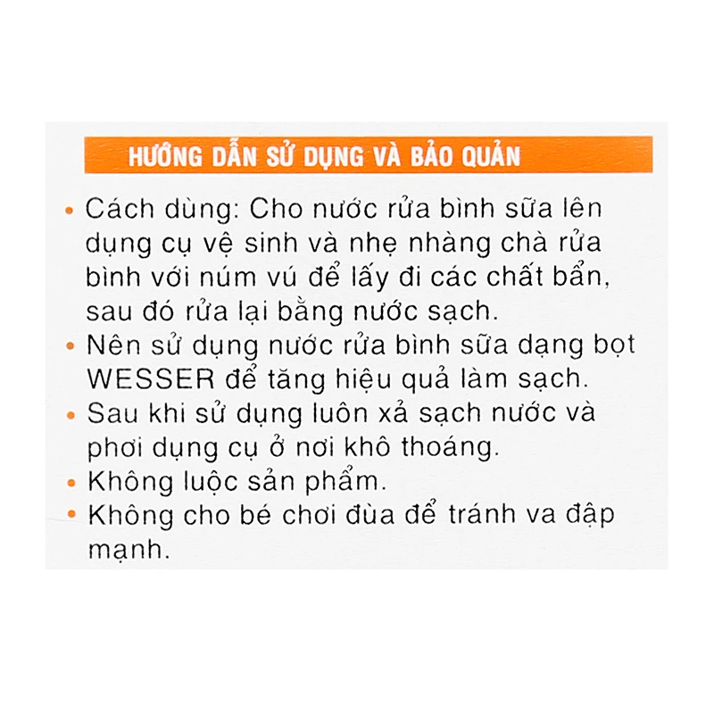 Cọ rửa bình sữa Wesser - Màu ngẫu nhiên 9