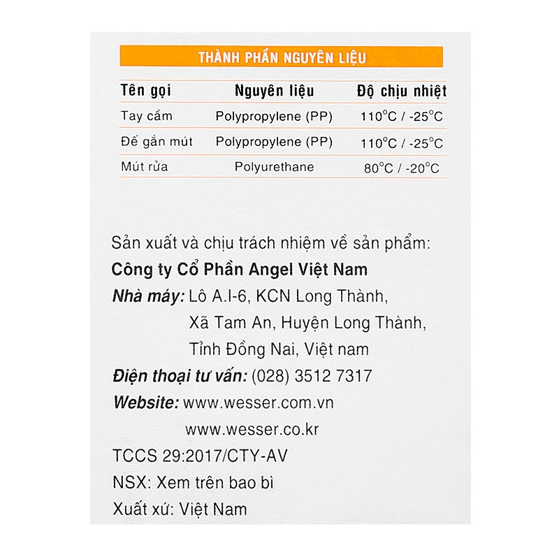 Cọ rửa bình sữa Wesser - Màu ngẫu nhiên 10