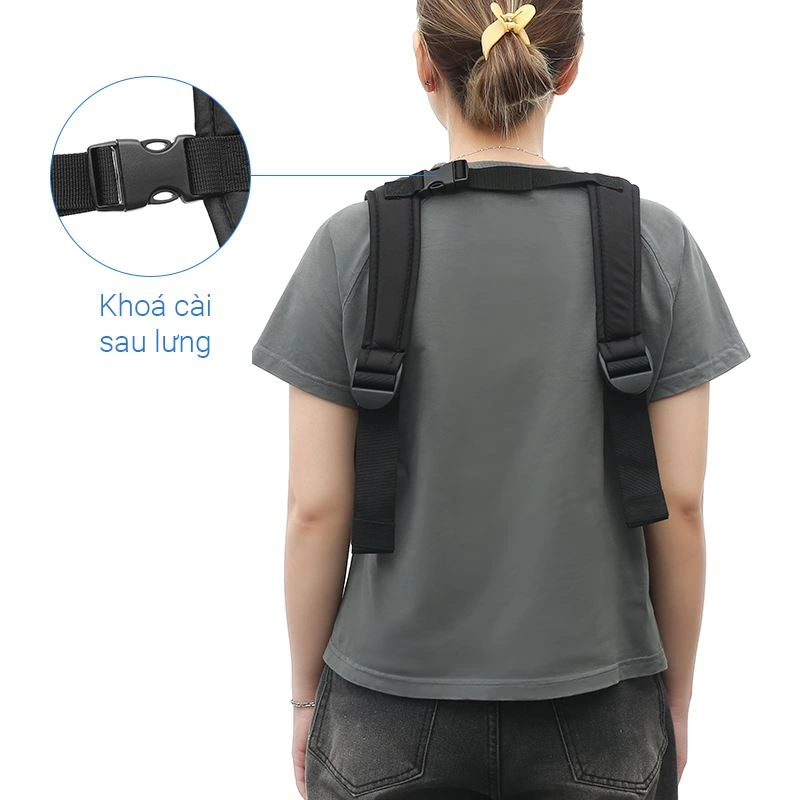 Địu em bé 3 tư thế Galena GA-C02 - Màu đen (3 - 14 tháng) 6