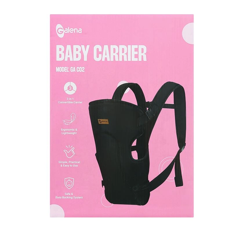 Địu em bé 3 tư thế Galena GA-C02 - Màu đen (3 - 14 tháng) 8