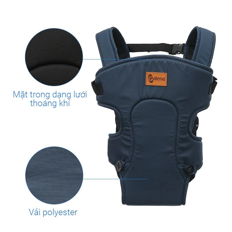 Địu em bé 3 tư thế Galena GA-C02 - Màu đen (3 - 14 tháng) 15