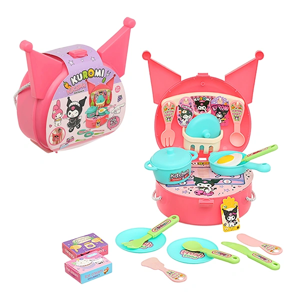Đồ chơi túi đeo Kuromi dụng cụ nấu ăn HappyTime 9521 (26 chi tiết) 1