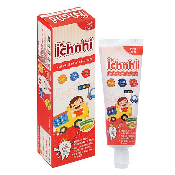Kem đánh răng thảo dược cho bé Ích Nhi