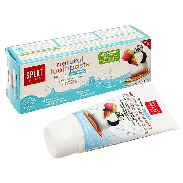 Kem đánh răng cho bé 2 - 6 tuổi Splat Kids hương dâu 50 ml 8