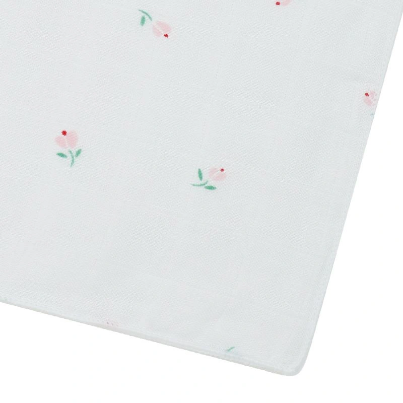 Khăn tắm sợi tre Bessla 2 lớp 90x100 cm - Hoa tulip 6