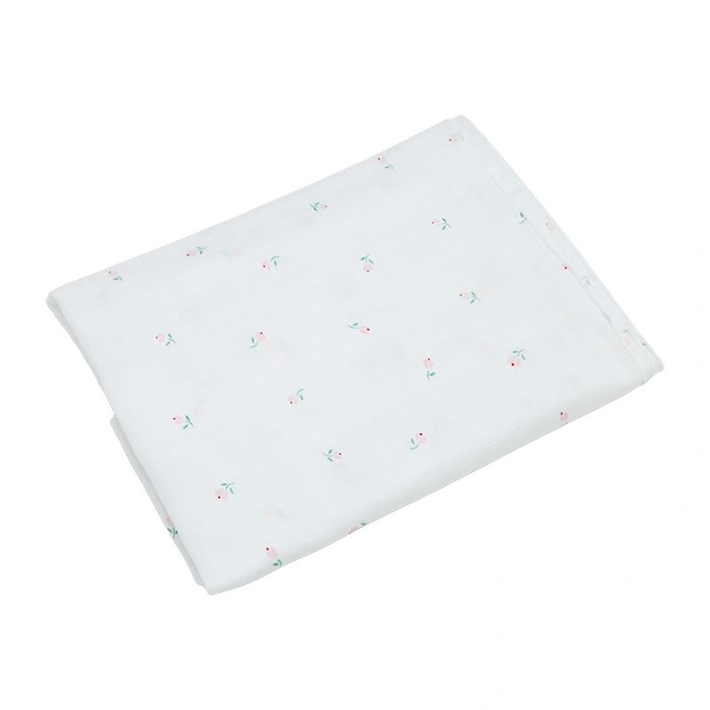 Khăn tắm sợi tre Bessla 2 lớp 90x100 cm - Hoa tulip 7