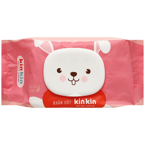 Khăn ướt Kin Kin không mùi gói 100 miếng - Màu ngẫu nhiên 1
