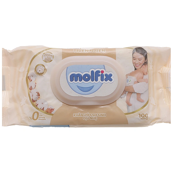 Khăn ướt Molfix sơ sinh dịu nhẹ