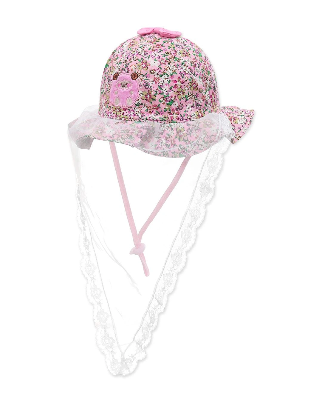 Nón vành cho bé gái Duy Ngọc 3025 màu trắng 17