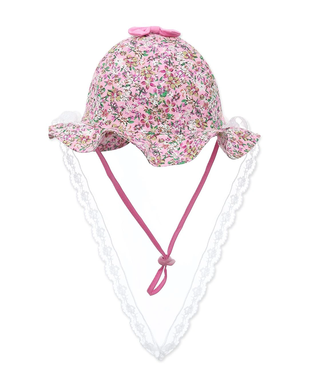 Nón vành cho bé gái Duy Ngọc 3025 màu trắng 19