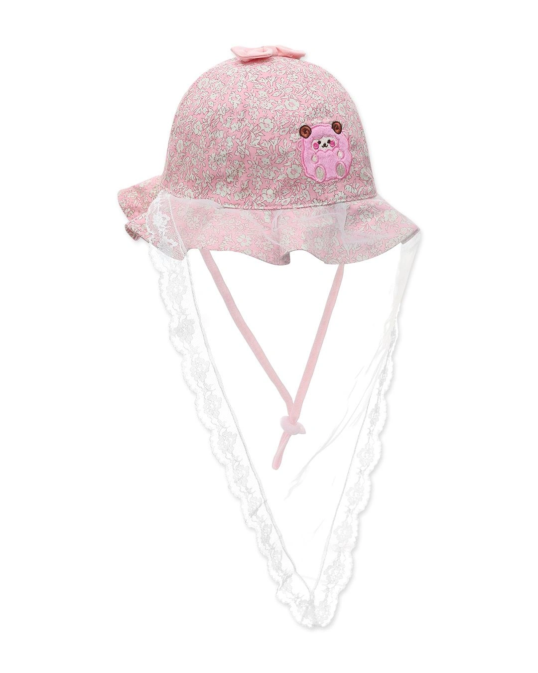 Nón vành cho bé gái Duy Ngọc 3025 màu trắng 11