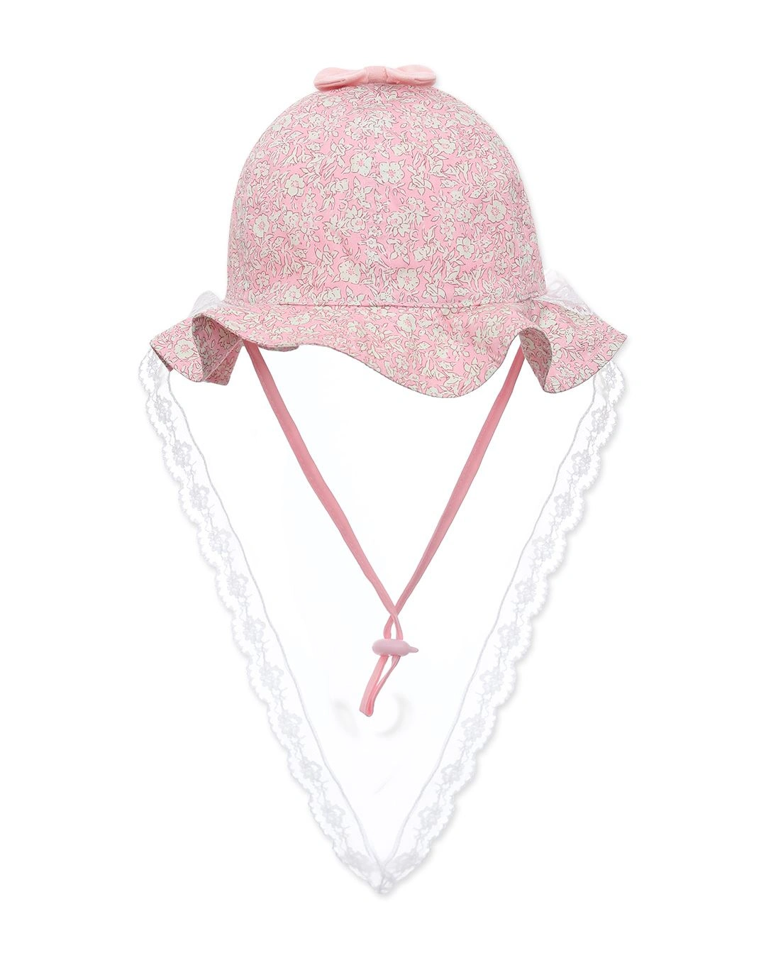 Nón vành cho bé gái Duy Ngọc 3025 màu trắng 12