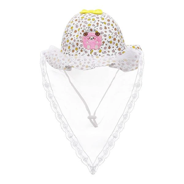 Nón vành cho bé gái Duy Ngọc 3025 màu trắng 1