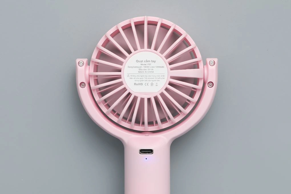 Quạt cầm tay mini Hydrus JF-07 - Hồng 10