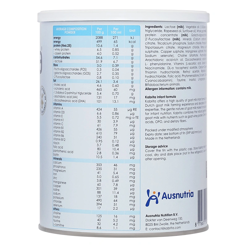 Sữa dê Kabrita số 1 (đạm quý A2) 800g (0 - 12 tháng) - Giao bao bì ngẫu nhiên 4