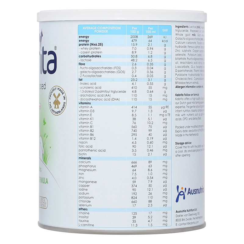 Sữa dê Kabrita số 2 (đạm quý A2) 800g (1 - 2 tuổi) - Giao bao bì ngẫu nhiên 4