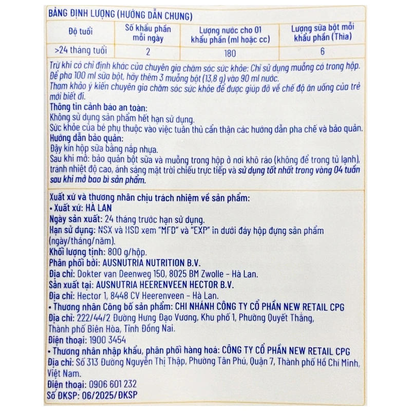 Sữa dê Kabrita số 3 (đạm quý A2) 800g (từ 2 tuổi) - Giao bao bì ngẫu nhiên 10