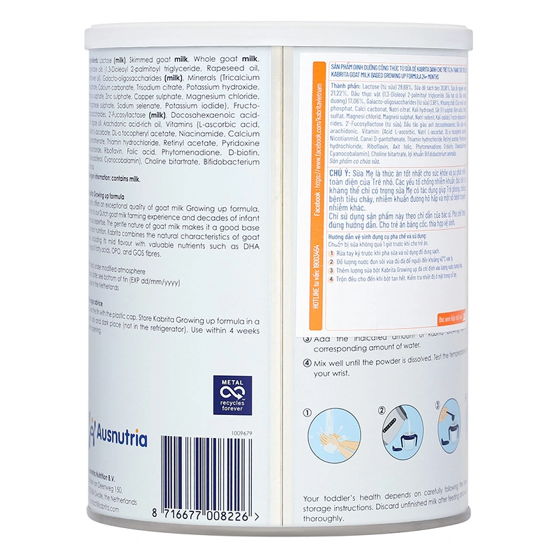 Sữa dê Kabrita số 3 (đạm quý A2) 800g (từ 2 tuổi) - Giao bao bì ngẫu nhiên 5