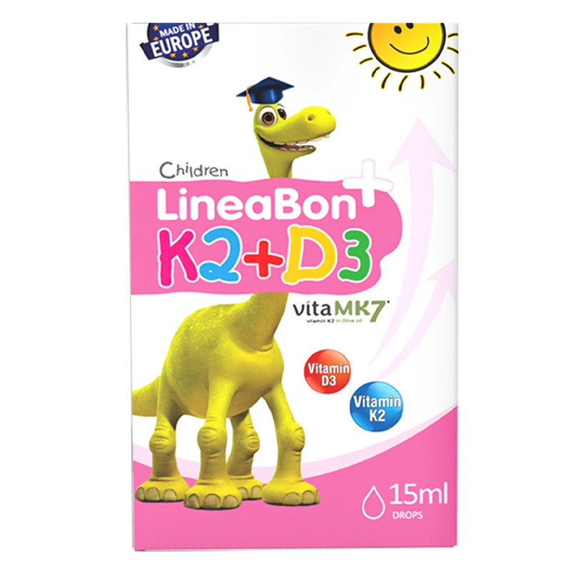 LineaBon K2+D3 Plus hỗ trợ hấp thu canxi, 15 ml dạng nhỏ giọt (từ 0 tháng) 3